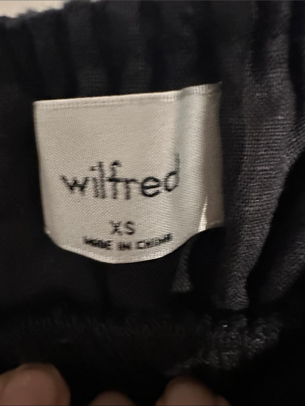 NWT Aritzia Wilfred Genoa Linen Midi Dress Black XS - Picture 2 of 6